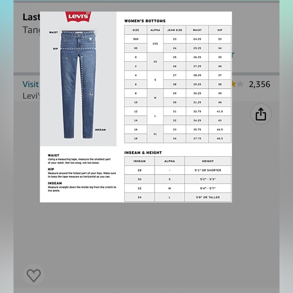 501 Levi straight leg jeans - Picture 5 of 5